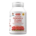 ANDREW LESSMAN Ultimate Friendly Flora Probiotic 240 Κάψουλες - 25 δισεκατομμύρια CFU, περιεκτική ανάμειξη των πέντε προβιοτικών σπειρών, ισχυρό ανοσοποιητικό και ανθεκτική υποστήριξη. Προβιοτικά για γυναίκες ή άνδρες