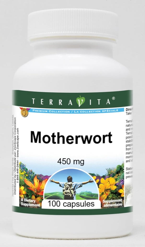 Terravita Motherwort - 450 mg (100 κάψουλες, ZIN: 510852)