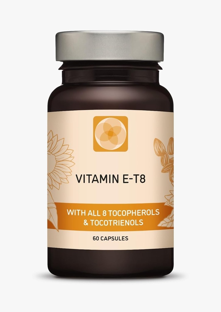 Unique Formula with All 8 Tocopherols and Tocotrienols Vitamin E– Contains no PAH’s, Heavy Metals, Contaminants or Preservatives - Certified Sustainable - Hair, Scars and Skin (60)