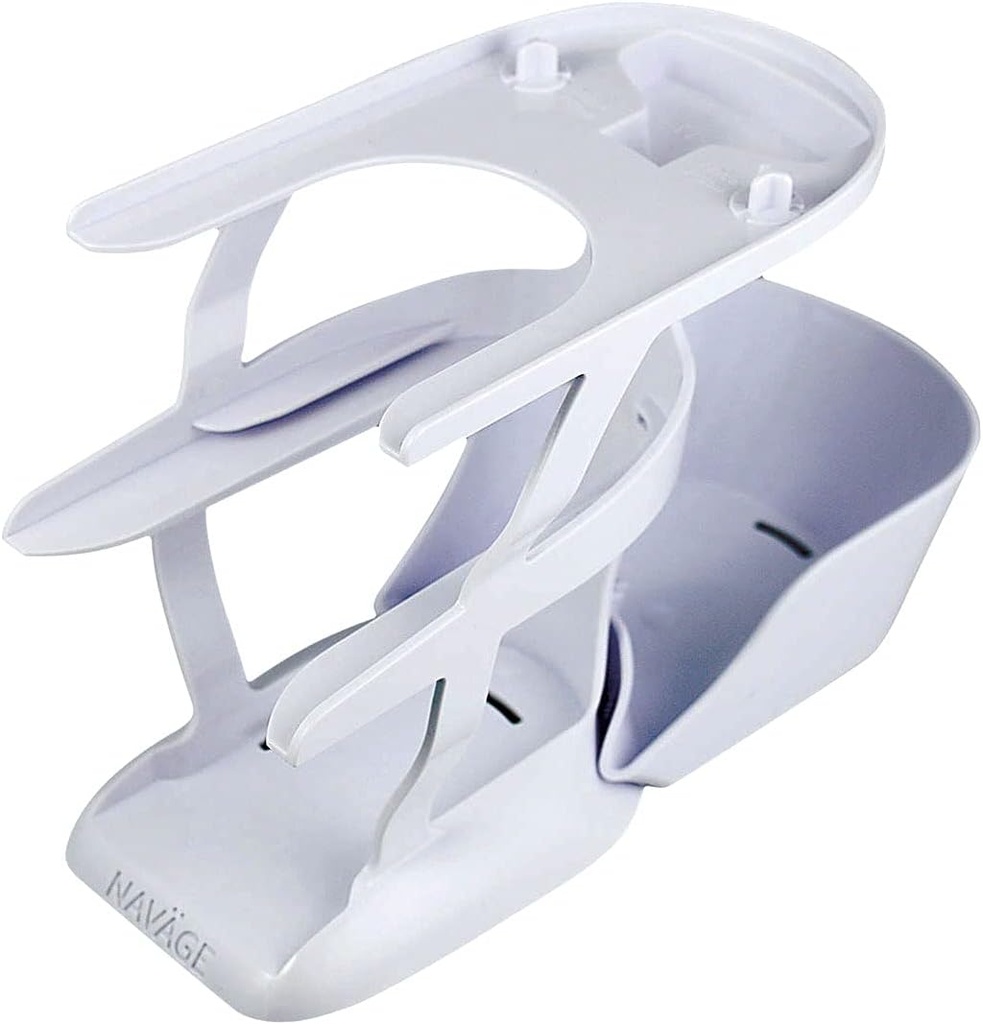 Navage Countertop Caddy - Storage Caddy Organizer για το Navage Nasal Irigation System - 3-Tier Μύτη Καθαρισμός Προμήθειες Organizer με Αποσπώμενο Δίσκο - Πλαστική Caddy Μόνο - Ρινική Φροντίδα Αξεσουάρ