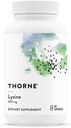 THORNE - Lysine - Essential Amino Acid for Skin Health, Energy Production & Immune Function* - 500 mg - 60 Servings