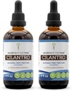 Secrets of the Tribe Cilantro Alcohol-Free Liquid Extract, Cilantro Dried Leaf Tincture Supplement (2x4 FL OZ)