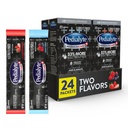 Pedialyte AdvancedCare Plus Ηλεκτρολυτική σκόνη, έχει 33% Περισσότερα Ηλεκτρολύτες και PreActiv Prebiotics, Variety Pack: Berry Frost και Strawberry Freeze, 24 συσκευασίες σκόνης