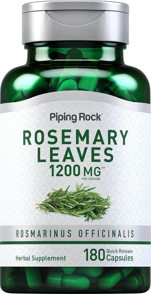 Piping Rock Δενδρολίβανο Φύλλα 1200mg 