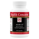 Health Concerns Aloe 22 – Digestive Support & Intestinal Cleanse – Constipation, Bloating & Parasite Detox Supplement – Black Walnut, Ginger, Myrobalan & Aloe Vera Herbal Formula – 90 Capsules
