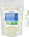 XPRS Nutra Μέγεθος 0 Κενές κάψουλες - 500 Count Empty Gelatin Κάψουλες - Χάπια DIY Καψάκιο Γέμισμα - Καθαρά Καπάκια τζελ Μπόβιν Χάπι για Συμπληρώματα Do-It-Yourself (Pearl White)