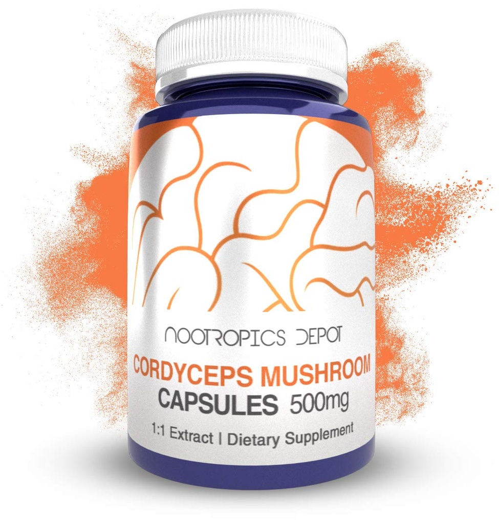 Nootropics Depot Cordyceps Mushroom Capsules 