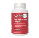 Sanar Naturals Red Yeast Rice, CoQ10 συμπλήρωμα - Υποστηρίζει υγιή καρδιακή λειτουργία, ενέργεια, και Σταματίνα - μη ΓΤΟ, Χωρίς γλουτένη, Vegan, 120 κάψουλες