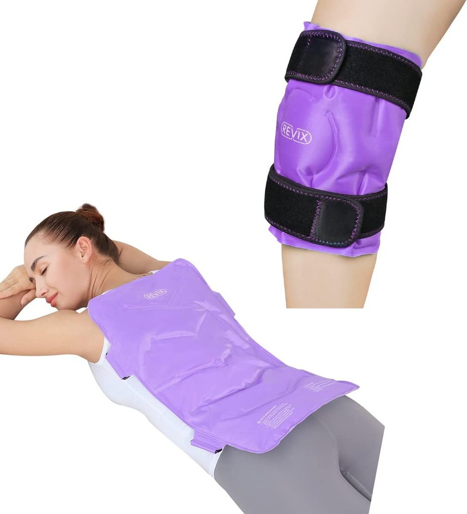 ReVIX Knee Ice Pack για τραυματισμούς Reuseable και Extra Large Gel κρύο πακέτο για πλήρη ανακούφιση πόνου στην πλάτη