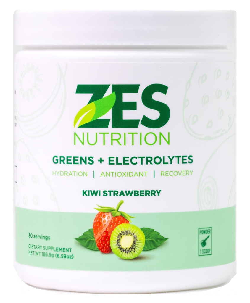Πράσινοι + ηλεκτρολύτες, Kiwi Flavor Φράουλα, Vegan, μη-GMO, Πράσινη σκόνη, καθημερινή πράσινη ενίσχυση, συμπλήρωμα σκόνης λαχανικών, οργανικά ηλεκτρολύτες, ανάκτηση & υποστήριξη, smoothie Mix