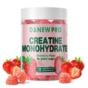 NSF Certified Creatine Gummy 5g - Creatine Monohydrate Gummies για άνδρες και γυναίκες, Createine Monohydrate for Muscle Strength, Mus Builder, Energy Boost, Pre-Educate Supplement (120 Count)-Strawberry