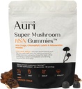 Auri Super Mushroom HSN Gummies - δέρμα μαλλιών και νύχια Gummies Λειτουργικό συμπλήρωμα Μανιτάρια - με Wild Chaga, Chlorophyl, Lutein και Ασταξανθίνη - 60 Orange Citrus Gummies
