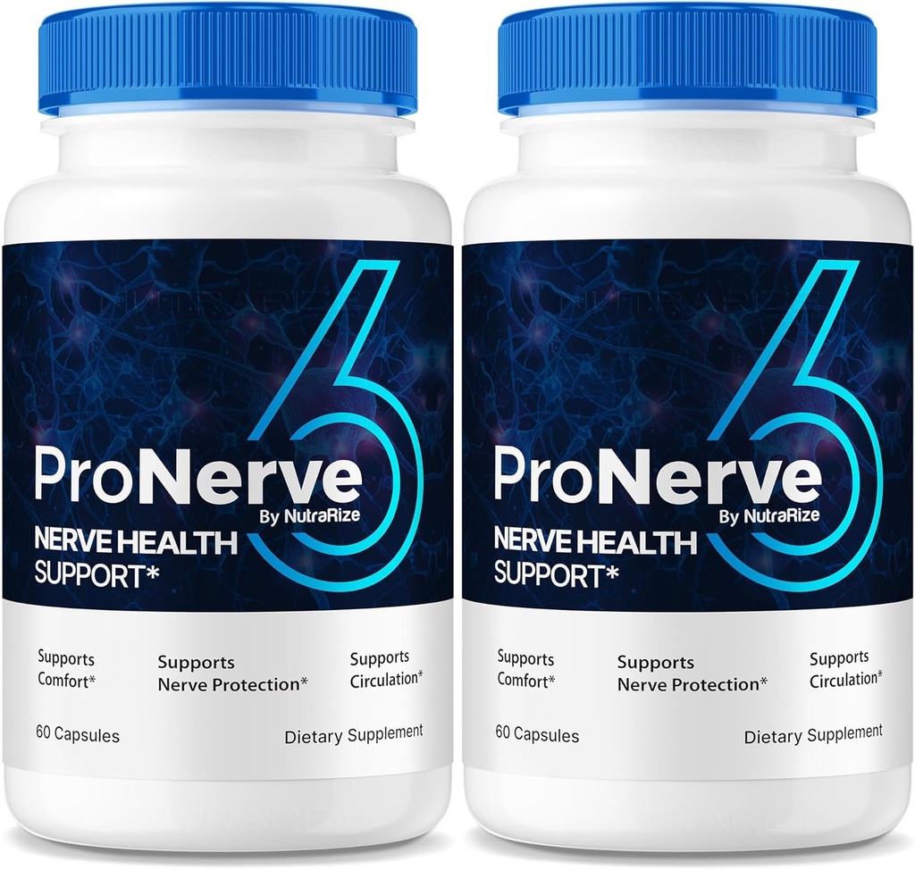 NutraRize (2 πακέτο) ProNerve6 Νευροπάθεια, ProNerve 6 συμπλήρωμα υποστήριξης νεύρων, Pro Nerve 6 κάψουλες, ProNerve6 Pastillas Κριτικές (120 κάψουλες)