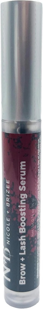 Nicole + Brizee Brow & Lash Serum – Φυσική Φόρμουλα με Biotin, Squalene, Ubiquinone, Wheat & Soy Amino Acids, Provitamin B5 – Υποστηρίζει Thicker, Fuller Lashes και Brows – Κατασκευασμένο στις ΗΠΑ - 1 Pack
