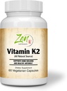 Συμπληρώματα Zen - Βιταμίνη K2 45Mcg MenaquinGold® Φυσική Βιταμίνη MK-7 - παρέχει καρδιοαγγειακή υποστήριξη & υποστήριξη για την υγεία των οστών 60-Vegcaps