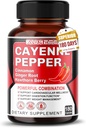 Κάψουλες πιπεριού Cayenne - Ultra Complex with Cinnamon, Ginger, Cardamom, Hawthorn Berry - Υποστηρίξτε την πέψη, την κυκλοφορία και τη συνολική ευεξία (180 Count (Pack of 1))
