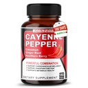 Κάψουλες πιπεριού Cayenne - Ultra Complex with Cinnamon, Ginger, Cardamom, Hawthorn Berry - Υποστηρίξτε την πέψη, την κυκλοφορία και τη συνολική ευεξία (180 Count (Pack of 1))
