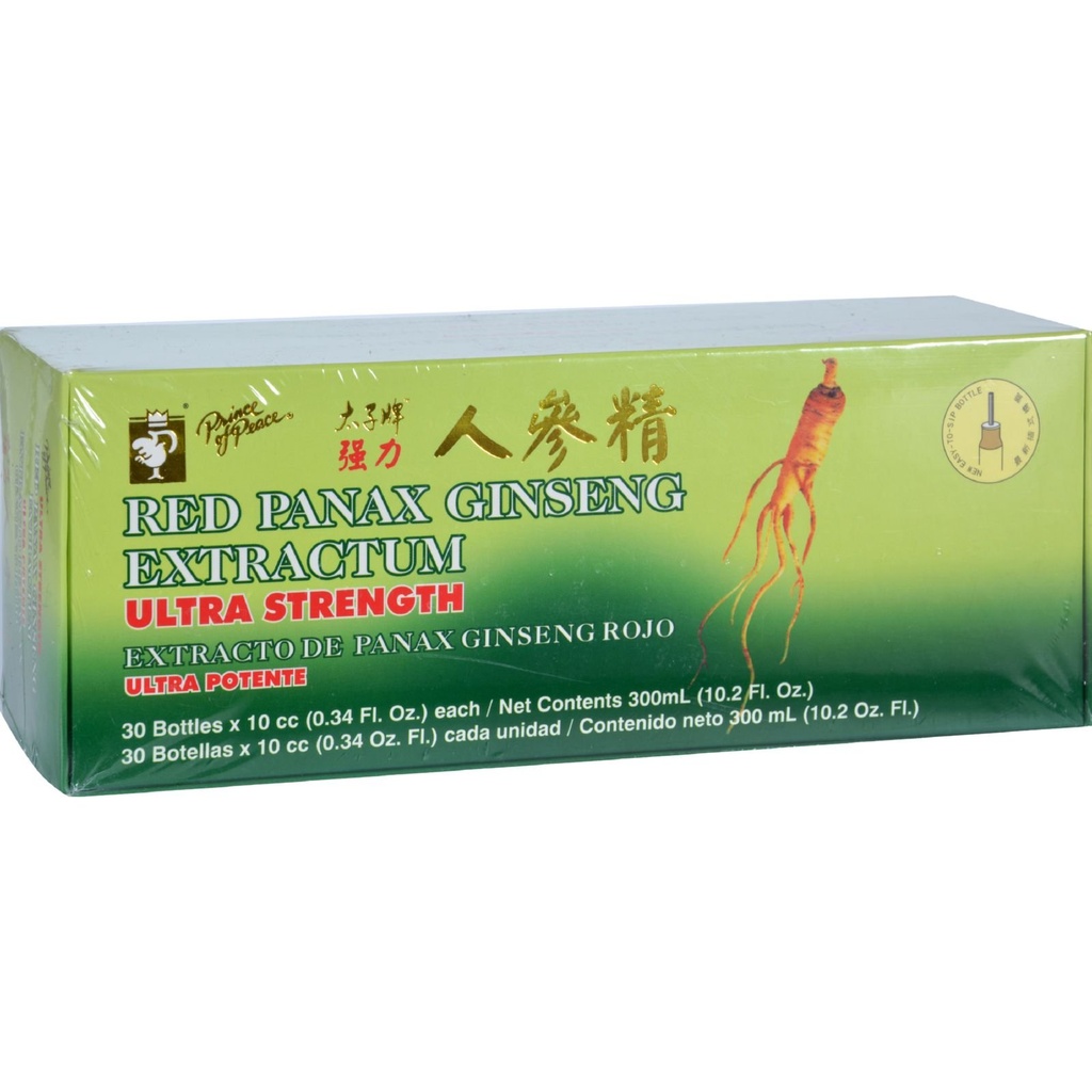 Prince of Peace Red Panax Ginseng Extractum Ultra Strength - 30 φιαλίδια