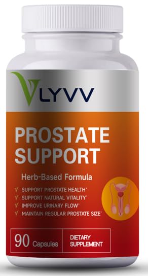 Lyvv Prostate υποστήριξη με πριόνι Palmetto, φυτοστερόλη, ψευδάργυρος, Selenium, χαλκός και περισσότερα για την υγεία του προστάτη και ούρων υγεία, 90 capsuels