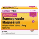 HealthCareAisle Esomeprazole Magnesium Delayed- Release Tablets, 20mg - 42 Count - Acid Reducer, Provides Heartburn Relief