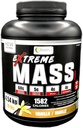 Extreme Mass Weight Gainer Muscle Builder, 10 λίβρες (4,54 κιλά) με λιγότερη ζάχαρη για εντατική προπόνηση από υψηλή θερμίδα Ενισχυμένη πρωτεΐνη ορού γάλακτος (Vanilla)