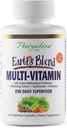 Paradise Herbs Earth's Blend Women's Once Daily Multivitamin with Iron, 48 Organic Superfoods, Probiotics, Antioxidants, Vitamins A, B12, C, D, K2, 120 Κάψουλες