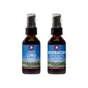 WishGarden Βότανα Υγιής Αναπνοή Bundle - Βαθύς Πνεύμονας Bronchial Υποστήριξη Lung Cleanse & Detox + Αναπνευστική Τονωτικό Υποστηρίζει Μακροχρόνια Ανεπάρκεια Πνεύμονα και Καλύτερη Αποδοτικότητα Πνεύμονα, 2oz Bundle