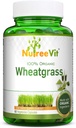 NutreeVit Pure Organic Wheatgrass Superfood Powder 500 mg (320 κάψουλες)