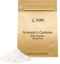 ΑΡΩΜΑΤΙΚΑ ΑΡΧΙΚΑ ΣΥΣΤΑΤΙΚΑ NAC N-Acetyl L-Cysteine Powder (1 lb) Εργαστήριο Επαληθευμένο, Πάντα Αγνό, Χωρίς Γέμισμα