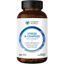 Vitamin World Stress Vitamin B Complex με Βιταμίνη C, Timed Release Υψηλής ισχύος Βιταμίνη Β6, Β12, Νιασίνη, Φολικό & Βιοτίνη για Στρες, Ενέργεια, Μεταβολισμός & Ανοσολογική Υποστήριξη, Μη-ΓΤΟ, 120 Caplets