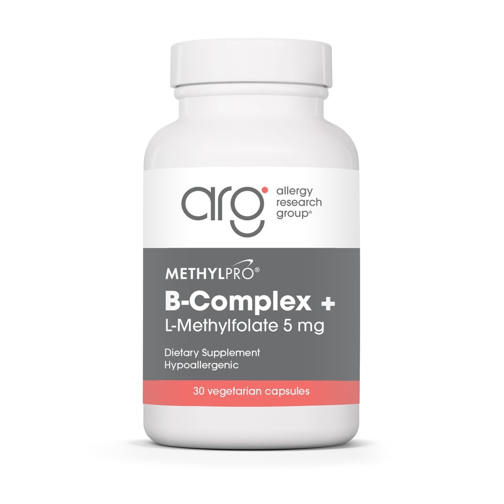 MethylPro B- Complex + L- Methylfolate 5 mg - Methylated Vitamin B Complex για γυναίκες και άνδρες, Cellular Energy Support with Folate, Niacin and Biotin, VIT B Supplement - 30 Vegan Capsles