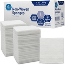 MED PRIDE 3x3 σε Gauze Pads 200 Pack, μη αποστειρωμένο, 4 Ply, μη κληρονομικό Mesh ληστές, απορροφητικό τραύμα φροντίδας φορώντας σφουγγάρια