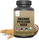 Οργανικές κάψουλες Psyllium Husk 750 mg, Φυσικό συμπλήρωμα ινών για την υγεία των ούλων* - Εναλλακτική της σκόνης Psyllium Husk, Zealthy Life, 250 κάψουλες