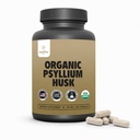 Οργανικές κάψουλες Psyllium Husk 750 mg, Φυσικό συμπλήρωμα ινών για την υγεία των ούλων* - Εναλλακτική της σκόνης Psyllium Husk, Zealthy Life, 250 κάψουλες