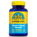 Nature's Life Green Lipped Mussel 1500 mg - New Zealand Green Lipped Mussel Supplement με Φυσικά Ωμέγα 3 Λιπαρά Οξέα - 60-Ημέρα Εγγύηση, Εργαστήριο Επαληθευμένο - 30 Μερίδες, 90 Κάψουλες