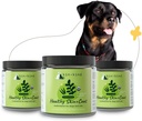 kin+kind Organic Multivitamin for Dogs & Cats - Pet Supplement for Healthy Skin and Coat - Safe, Natural Formula with Wheatgrass, Kelp, Seaweed and Coconut - Made in USA - Bundle (3 x 8 oz)