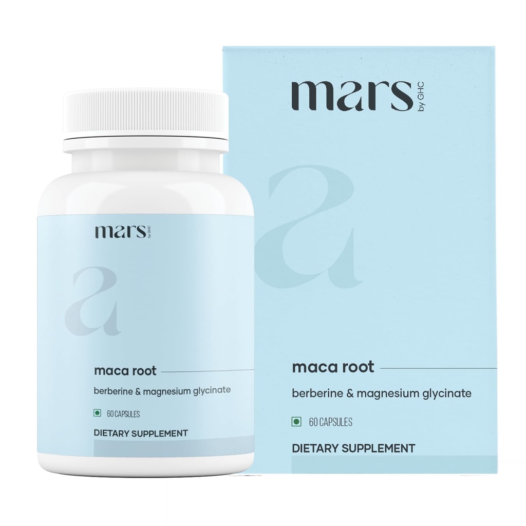 mars by GHC Maca Root Capses with Ginseng, Magnesium & Berberine 