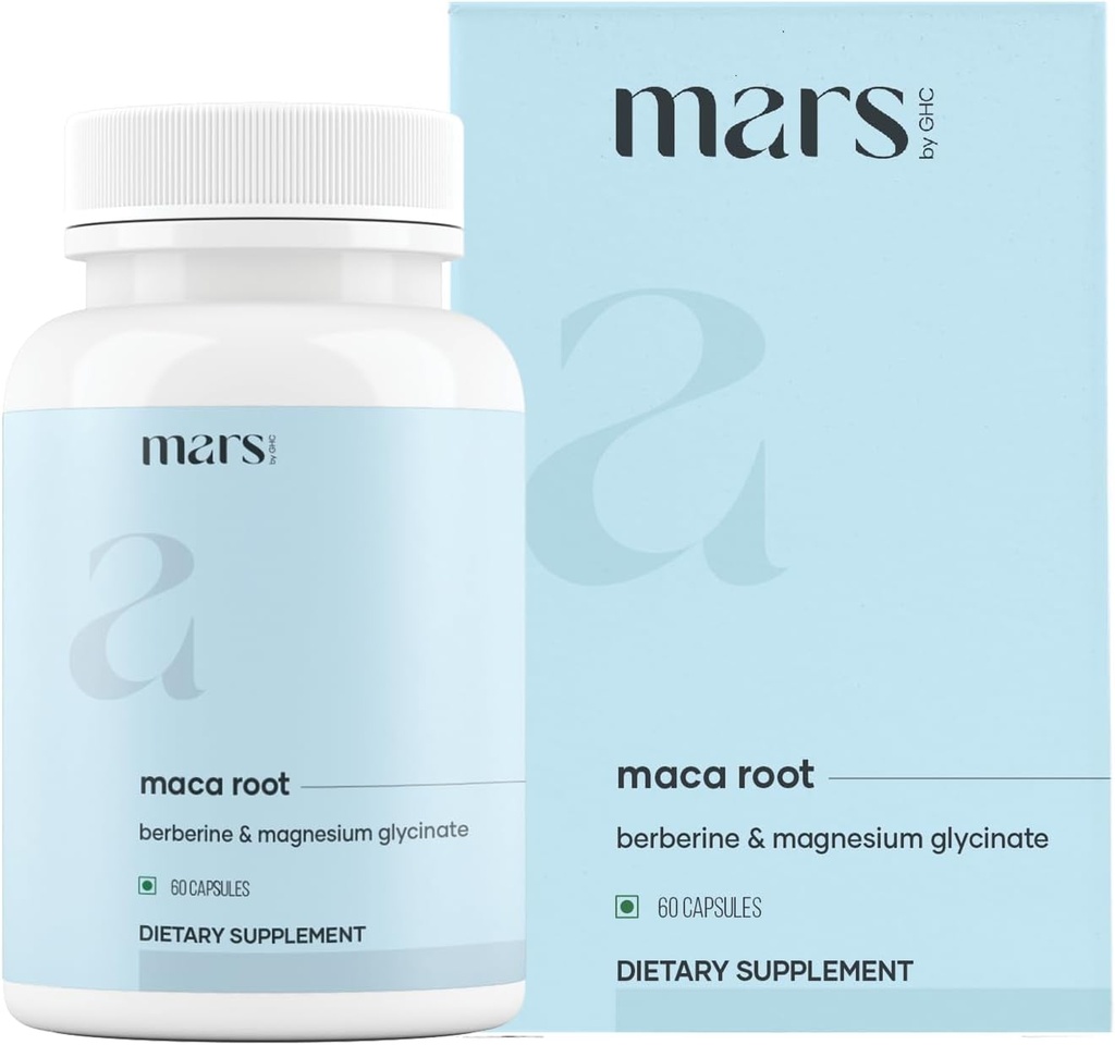 mars by GHC Maca Root Capses with Ginseng, Magnesium & Berberine 
