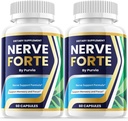 (2 Pack) Νεύρα χάπια Forte, Nerve Forte κάψουλες Advanced Formula δύναμη για τη συνολική υποστήριξη ευεξίας, Nerve Forte Κριτικές, Nerveforte μέγιστη απόδοση Υποστήριξη συμπλήρωμα βιταμίνης (120 κάψουλες)