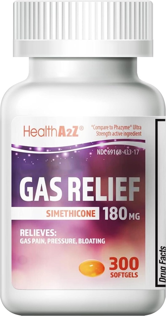 HealthA2Z® Gas Relief Simethicone 180mg 