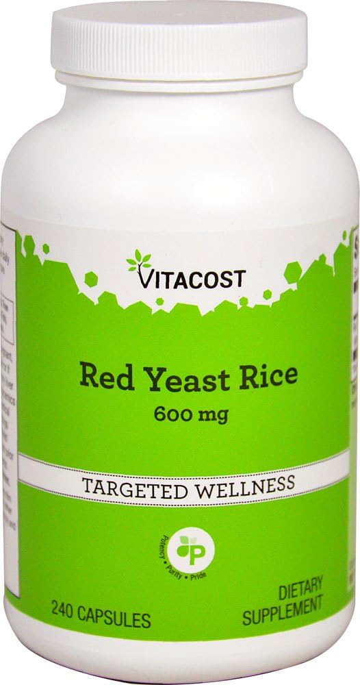 Vitacost Red Yeast Rice - 600 mg - 240 Κάψουλες