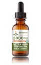 Ultra High Strength Hemp Oil Drops 5000mg Mandarin Orange Flavor (2 oz - 120 σέρβις) USDA Certified Organic, Calming Relief Supplement
