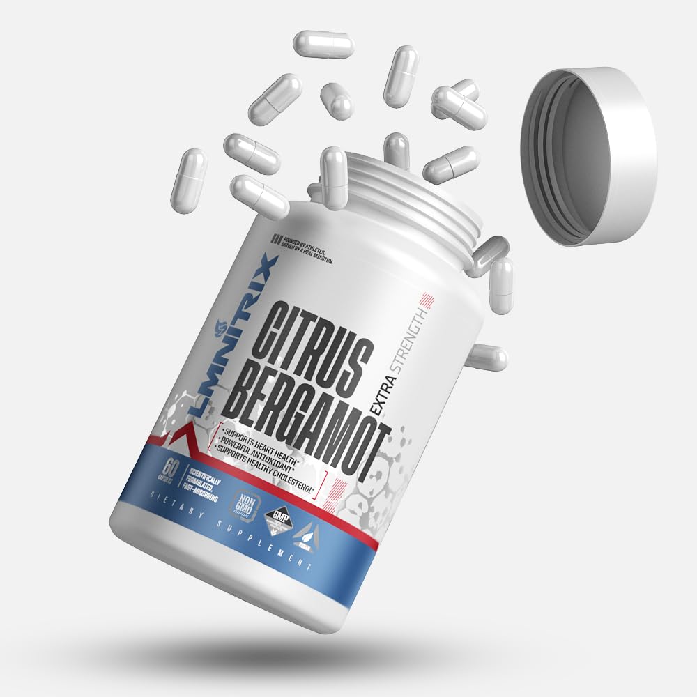 Citrus Bergamot Supplement 1.200mg - Προάγει την υγεία της χοληστερόλης & υποστηρίζει μια υγιή καρδιά - 60 κάψουλες - Vegan, χωρίς γλουτένη και μη ΓΤΟ