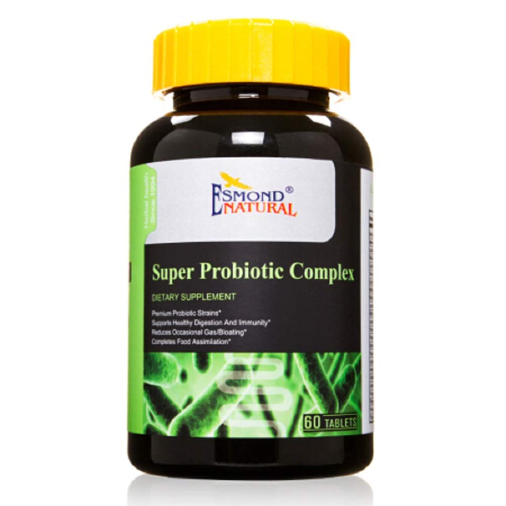 Super Probiotic Complex (Μειώνει Περιστασιακά Αέριο/Bloating), GMP, Φυσικό Προϊόν Assn Πιστοποιημένο, Κατασκευασμένο στις ΗΠΑ - 60 δισκία
