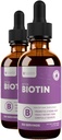 Rejuvica Health Active Biotin - Σύνθετη συμπλήρωμα υγρής βιοτίνης - 5000mcg υποστήριξη δέρμα μαλλιών & νύχια
