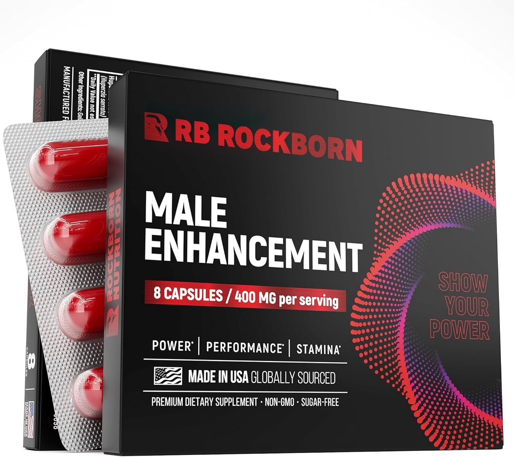 Συμπλήρωμα βοτάνων για την υγεία των ανδρών με Horny κατσικίσιο ζιζάνιο και Tribulus Terrestris - Made in USA - 8 Κάψουλες