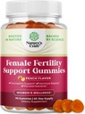 Γονιμότητα Gummies για τις γυναίκες που προσπαθούν να σχηματίσουν - Yummy Gummy συμπλήρωμα γονιμότητας για τις γυναίκες με Myo-Ινοσιτόλη Folic Acid & Vitex Chasteberry - Vegan Non-GMO & Gluten Free - Juicy Peach (45 Σερβίρισμα)