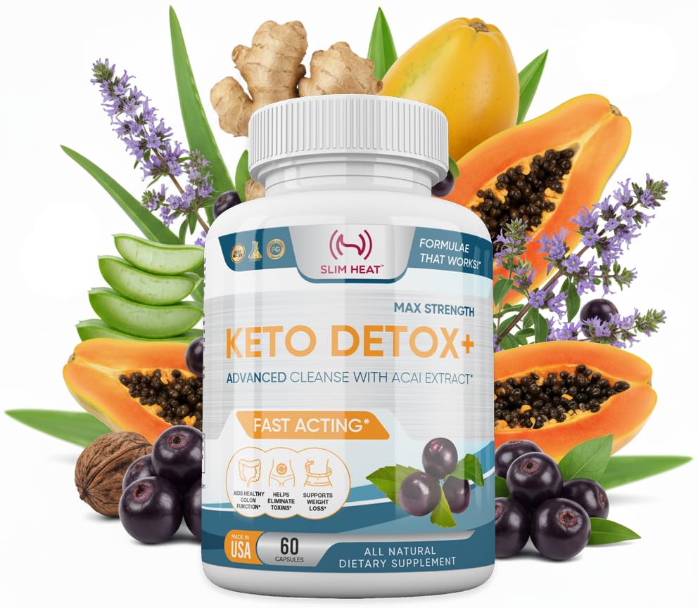 Detox Cleanse for Weight Loss - Φυσικό έντερο & Εντερικά χάπια καθαρισμού - ιδιόκτητο μείγμα με Psyllium Husk - Keto Detox για γυναίκες & άνδρες - Μη-GMO, NSF Certified, Made in USA - 60 Κάψουλες
