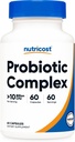 Nutricost Probiotic Complex (10 δις CFU) 60 κάψουλες - Acidophilus Plus 9 Άλλα προβιοτικά, μη ΓΤΟ, συμπλήρωμα χωρίς γλουτένη