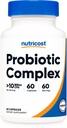 Nutricost Probiotic Complex (10 δις CFU) 60 κάψουλες - Acidophilus Plus 9 Άλλα προβιοτικά, μη ΓΤΟ, συμπλήρωμα χωρίς γλουτένη